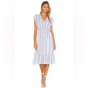 Rails Ashlyn Midi Dress in Levanzo Stripe, Size L